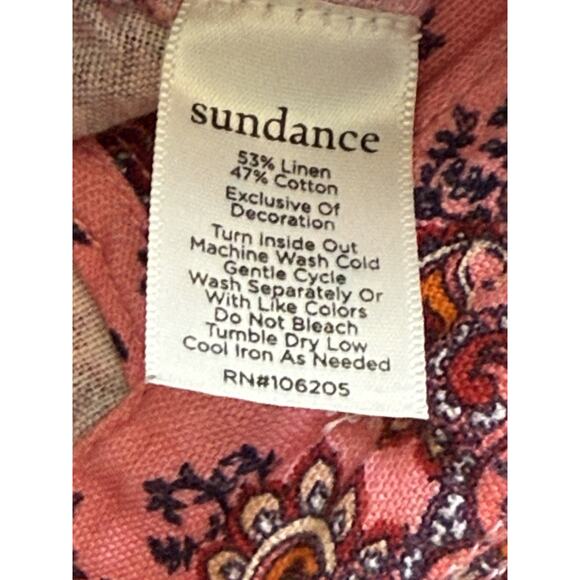 Sundance Women’s Shorts M Multicolor Cuffed Linen Cotton Blend Summer - Picture 8 of 11
